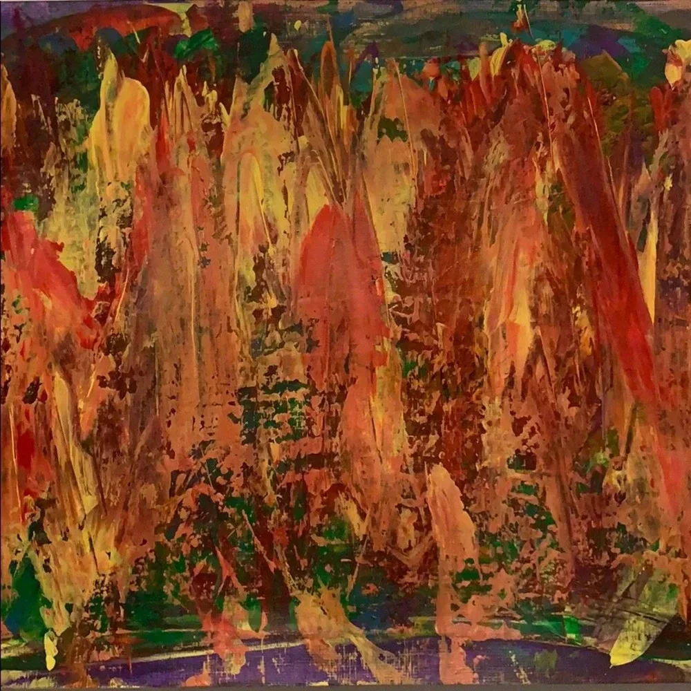 Red, Yellow, Green, Blue, Orange original acrylic
